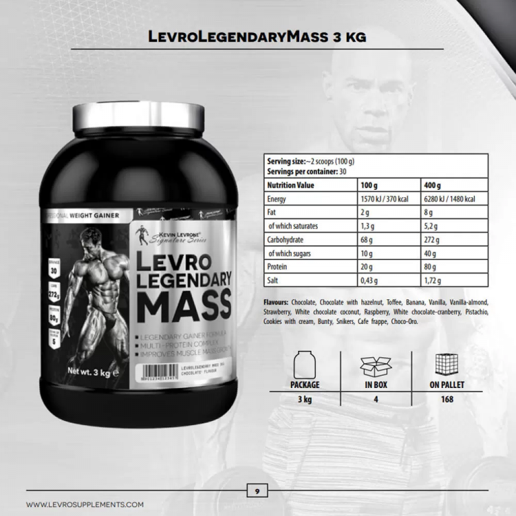 Kevin Levrone Legendary Mass Gainer 3000 Gr