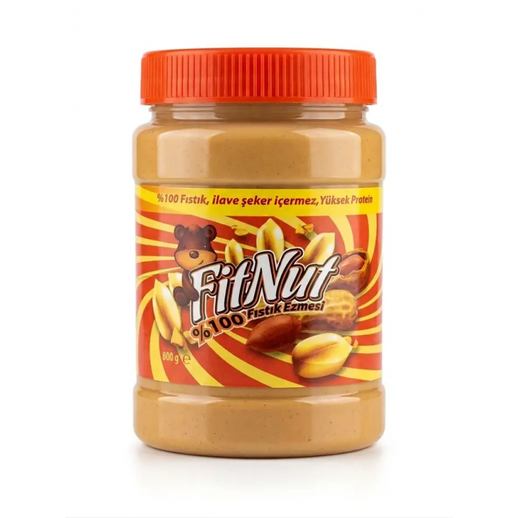 Fitnut Sade Fıstık Ezmesi 800 Gr